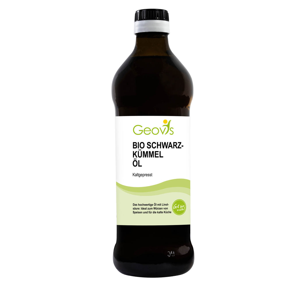 Produktbild: Geovis Bio Schwarzkümmel Öl mit Linolsäure innerlich und äußerlich anwendbar
