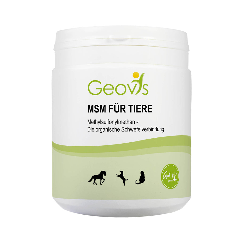 Produktbild: Geovis MSM für Tiere - Die organische Schwefelverbindung für Pferde, Hunde und Katzen