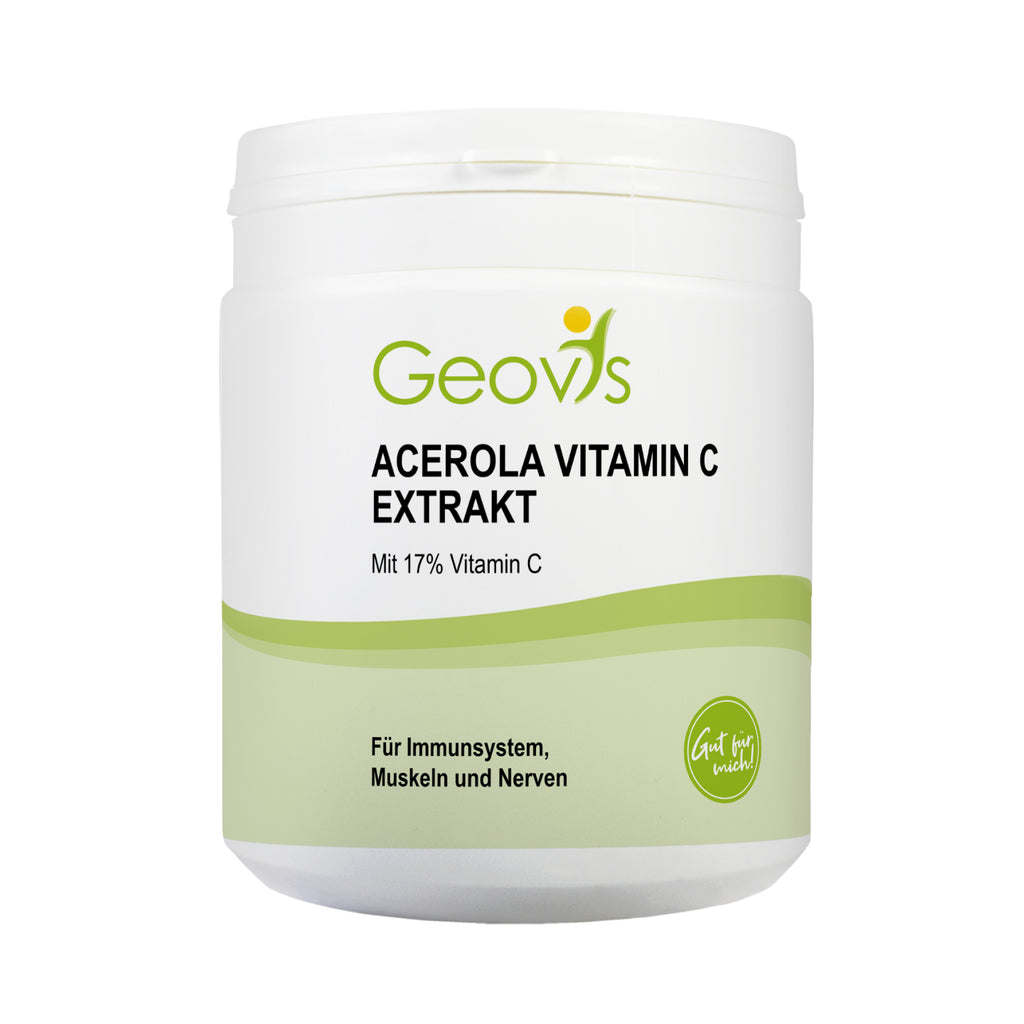 Produktbild: Acerola Vitamin C Extrakt als Pulver mit 17 Prozent Vitamin C von Geovis