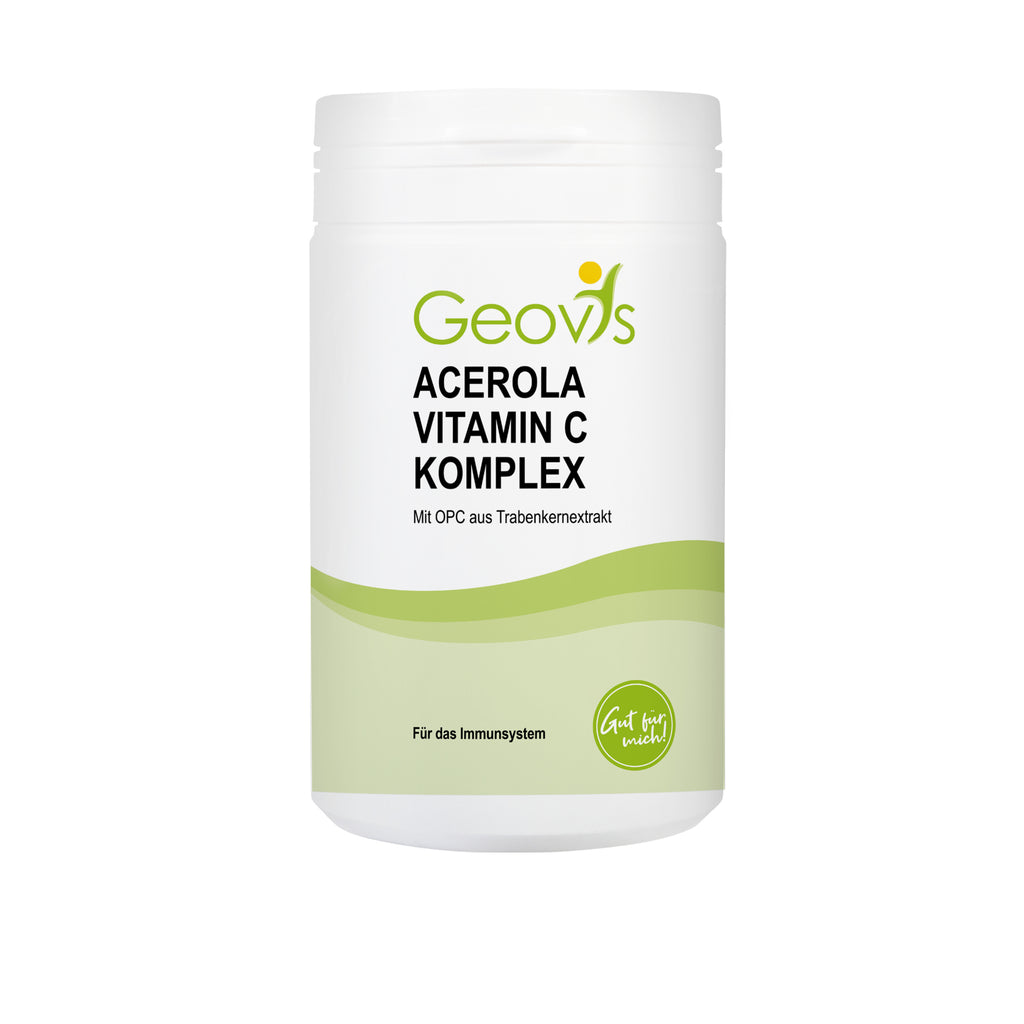 Produktbild: Acerola Vitamin C Kautabletten mit OPC und Bioflavonoiden von Geovis